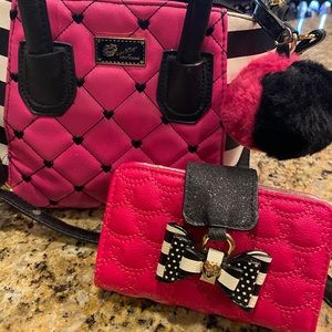 Betsey Johnson purse and wallet set
